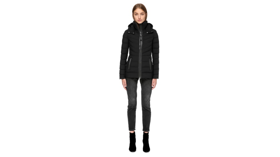 Mackage Patti-X Lightweight Down Jacket with a Removable Hood - Womens, Black, Extra Large, PATTI-X-BLACK-XL