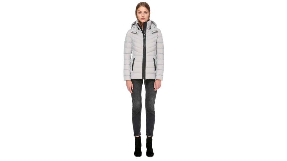 Mackage Patti-X Lightweight Down Jacket with a Removable Hood - Womens, Mineral, Small, PATTI-X-MINERAL-S