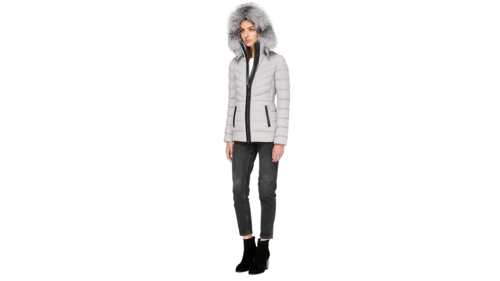 Mackage Patti-X Lightweight Down Jacket with a Removable Hood - Womens, Mineral, Small, PATTI-X-MINERAL-S