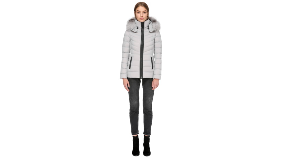 Mackage Patti-X Lightweight Down Jacket with a Removable Hood - Womens, Mineral, Small, PATTI-X-MINERAL-S
