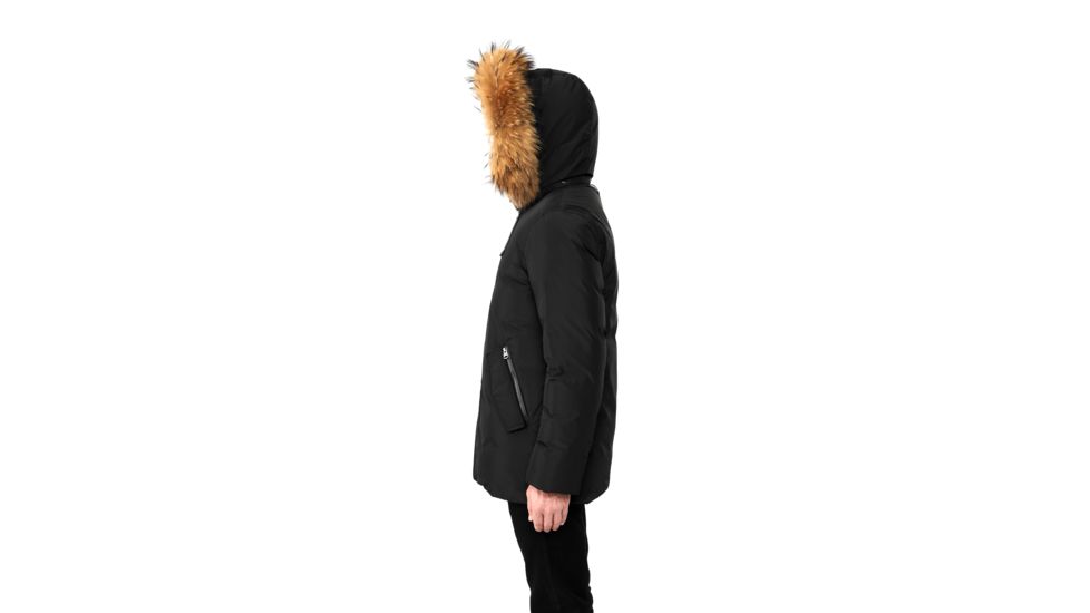 Mackage Raf Down Coat - Mens, Black / Natural Fur, 38, Raf-Black-38