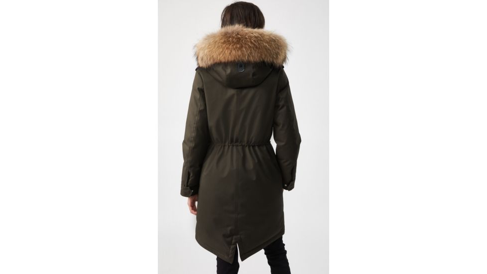 Mackage Rena Twill Parka - Womens, Army / Natural Fur, Extra Small, Rena-DR-Army-XS