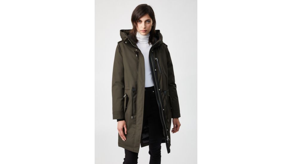 Mackage Rena Twill Parka - Womens, Army / Natural Fur, Extra Small, Rena-DR-Army-XS