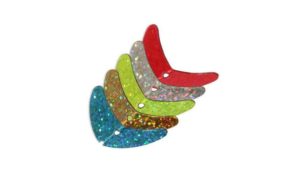 Macks Lure Smile Blade, Assorted Sparkle, 1.1in, 5 Pack, 65220