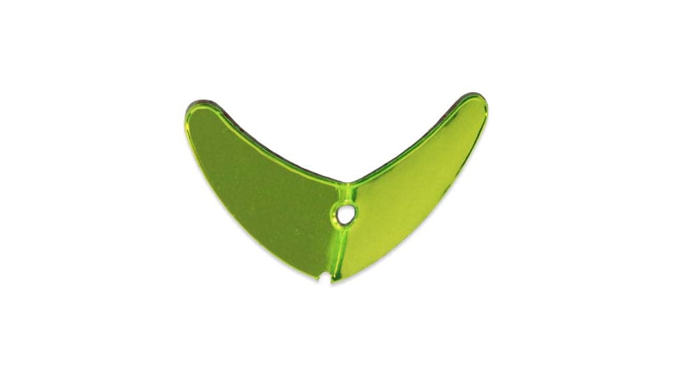 Macks Lure Smile Blade, Chartreuse Mirror, 1.1in, 5 Pack, 65262