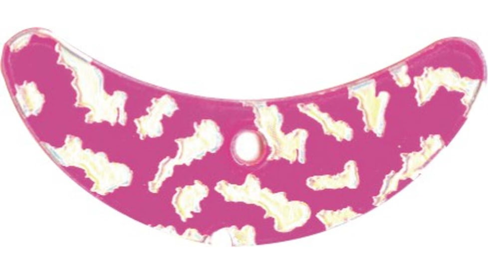 Macks Lure Smile Blade, Hot Pink Tiger/Silver, 1 1/2in, 5 Pack, 65344