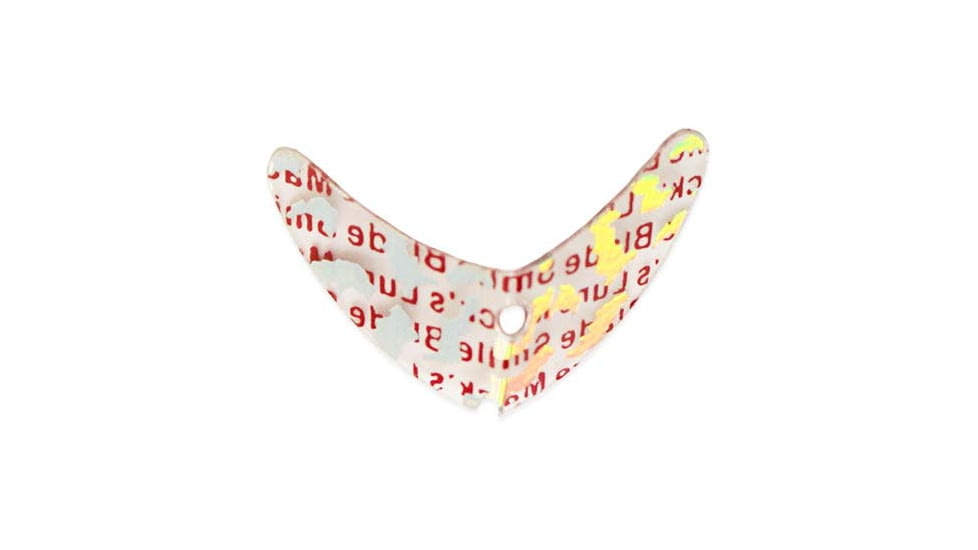 Macks Lure Smile Blade, Transparent Tiger/Silver, 1 1/2in, 5 Pack, 65341