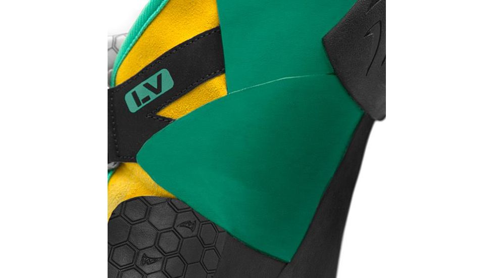 Mad Rock Drone LV Mens Climbing Shoes, Black/Lime, 5.5 US, 450055-55