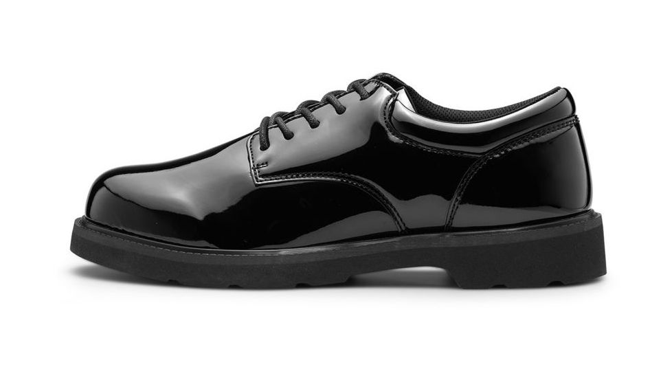 Maelstrom Gloss Duty Oxford Mens Shoe, Extra Wide, 15, Black, 220-15EW