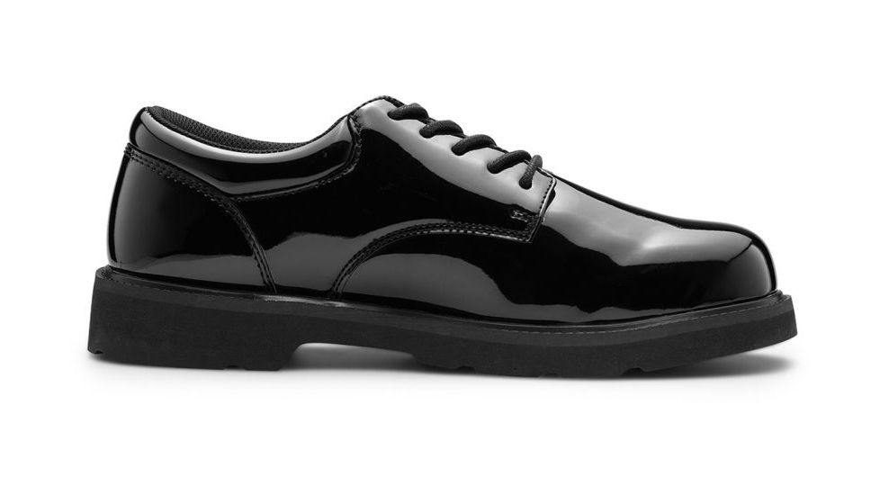 Maelstrom Gloss Duty Oxford Mens Shoe, Extra Wide, 15, Black, 220-15EW