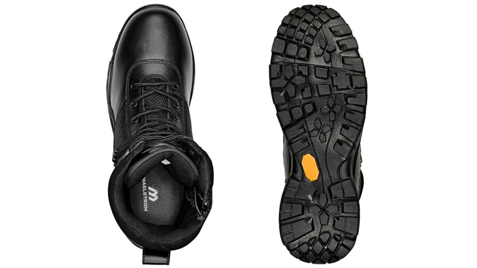 Maelstrom Landship 2.0 Mens 8in Tactical Boot w/ Zipper, Non-Insulated, Medium, 10, Black, T1280BZ-10M