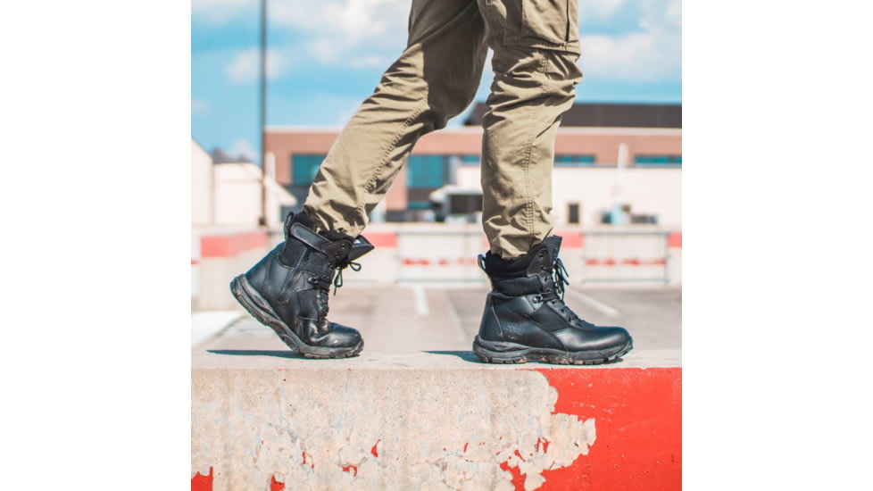 Maelstrom Landship 2.0 Mens 8in Tactical Boot w/ Zipper, Non-Insulated, Medium, 10, Black, T1280BZ-10M