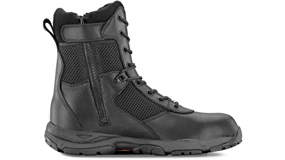 Maelstrom Landship 2.0 Mens 8in Tactical Boot w/ Zipper, Non-Insulated, Medium, 10, Black, T1280BZ-10M