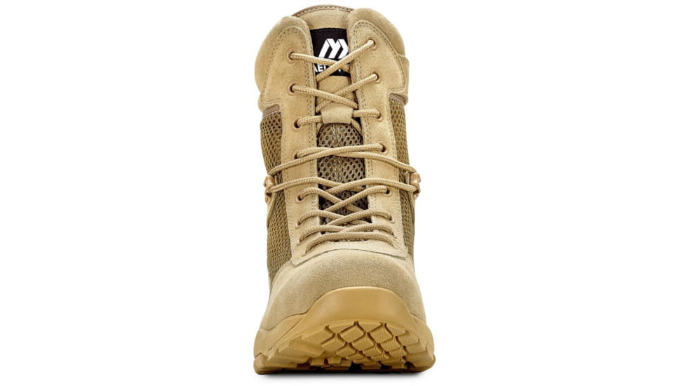 Maelstrom Landship 2.0 Mens 8in Tactical Boot w/ Zipper, Non-Insulated, Wide, 12, Tan, T1281BZ-12W