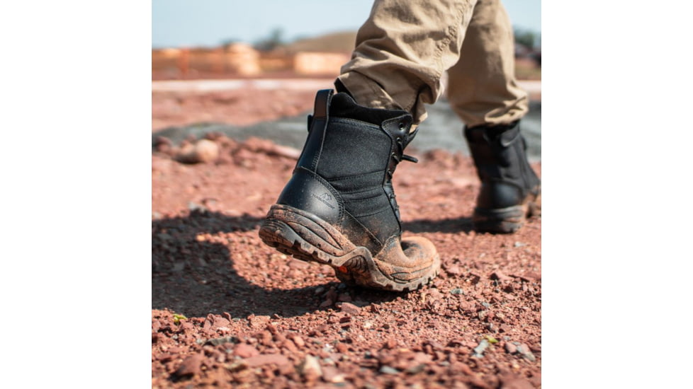 Maelstrom Tac Force Mens 8in Tactical Boot w/ Zipper, Waterproof, Insulated, Medium, 11.5, Black, T5180Z WP IN-11.5M