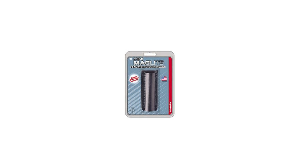 Mag AM2A026 Mini MagLite AA Flashlight Black Plain Leather Holster