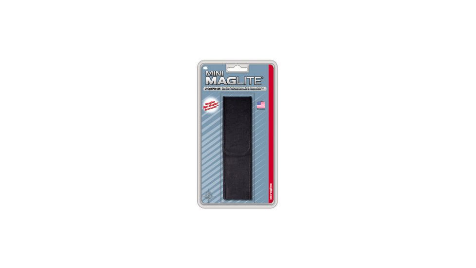 Mag AM2A056 Mini MagLite AA Flashlight Black Nylon Full Flap Holster