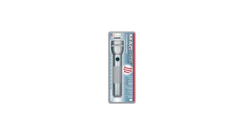 MagLite Standard 2 Cell D LED Flashlight, Gray Pewter, Blister Pack, S2D096