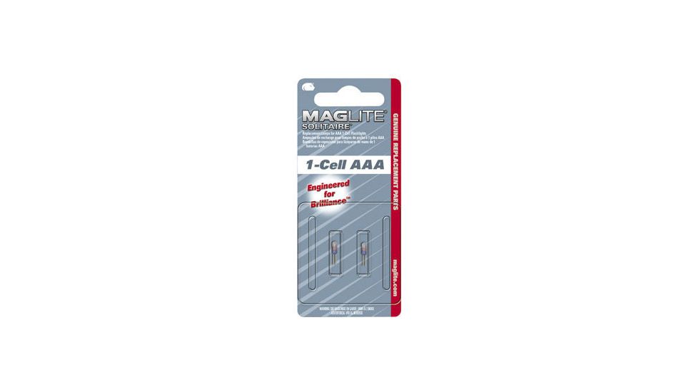 Mag LK2A001 MagLite Solitaire Replacement Lamp / Bulb, 2/Pkg