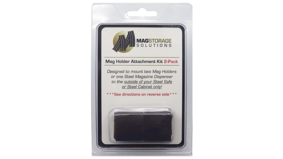 Mag Storage Solutions Holder Attachment Kit 2-Pack, Black, MHAK2PK