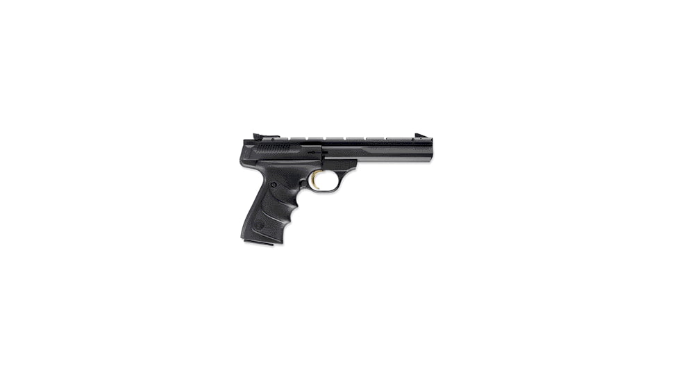 Browning Buck-Mark-Contour-Lite-URX Pistol, .22 Long Rifle, 5.5 in barrel, matte blue aluminum frame, Ultragrip RX grip, blowback operated semi-auto, single-action, fixed blade front, adj. target rear, 10 round magazine, BBM-CNT-LITE-URX-FRRMPG