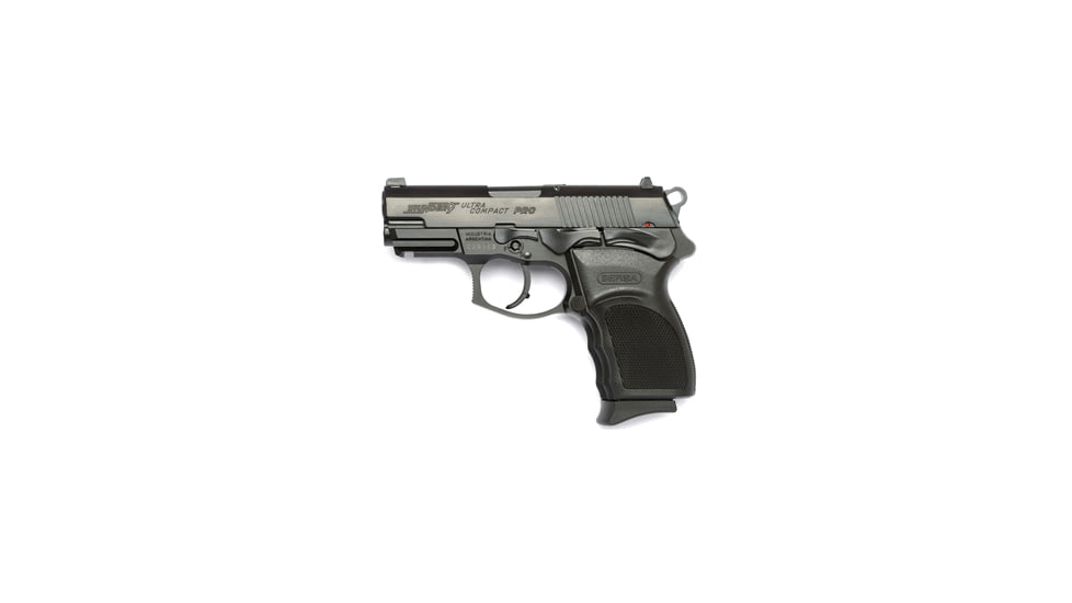 Bersa Thunder-9-UC-Pro Pistol, 9mm Luger, 3.25 in barrel, aluminum alloy frame, black polymer grip, recoil operated semi-automatic, double-action, ambidextrous thumb safety, white 3-dot, 13 round magazine, BRSA-TDR-9-UC-PRO-FRRMPG