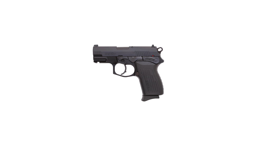 Bersa TPR9c Pistol, 9mm Luger, 3.25 in barrel, aluminum alloy frame, wraparound textured polymer grip, recoil operated semi-automatic, double-action, frame mounted ambi decock/safety, 3-dot fixed, 13 round magazine, BRSA-TPR9C-FRRMPG