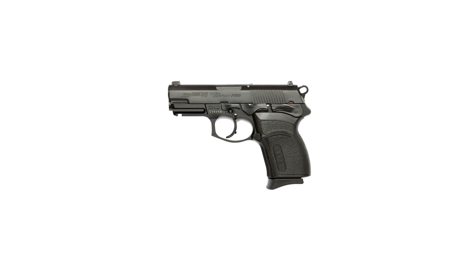Bersa Thunder-45-UC-Pro Pistol, .45 ACP, 3.6 in barrel, aluminum alloy frame, black polymer grip, recoil operated semi-automatic, double-action, ambidextrous thumb safety, white 3-dot, 7 round magazine, BRSATDR45UCPRO-FRRMPG