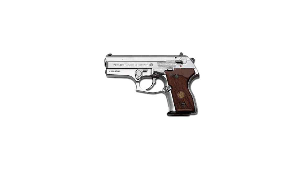 Beretta 8045F-Cougar-Mini Pistol, .45 ACP, 3.7 in barrel, anodized aluminum frame, checkered plastic grip, recoil operated semi-automatic, double-action, slide mounted safety/decock lever, fixed 3-dot, 6 round magazine, BT-8045F-CGR-MINI-FRRMPG