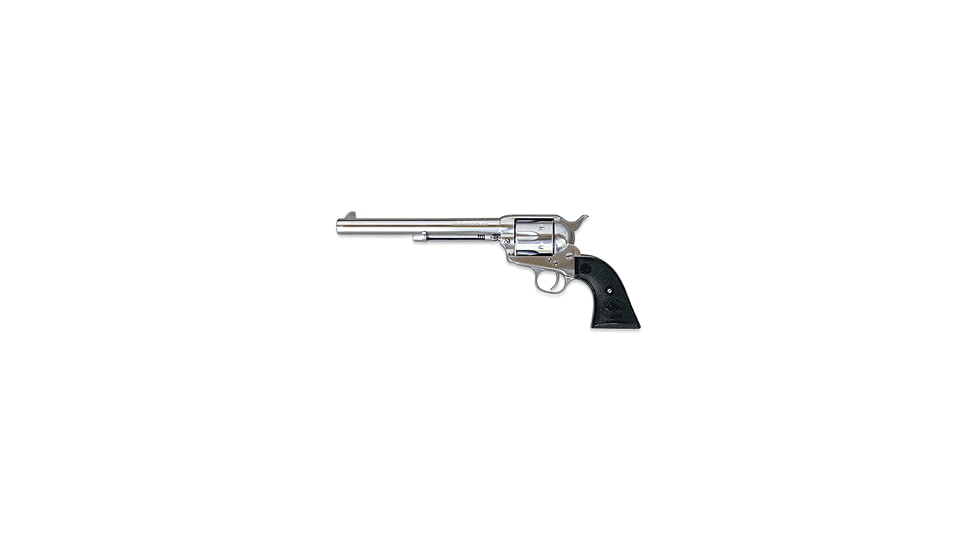 Beretta Stampede-Inox Revolver, .45 Colt, 7.5 in barrel, stainless steel frame, black polymer grip, revolving chamber, single-action, automatic hammer block, fixed, 6 round magazine, BT-STPD-INX-3-FRRMPG