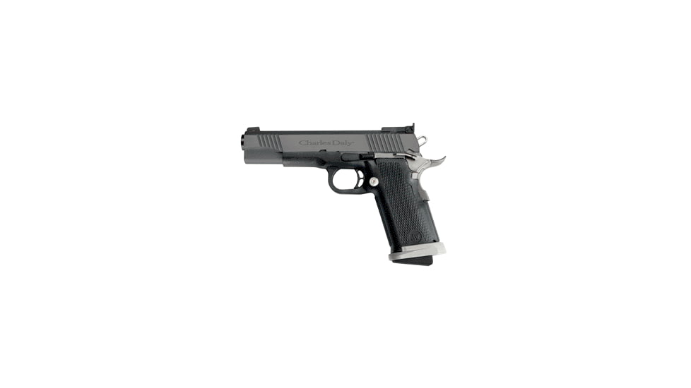 Charles Daly M-5-IPSC Pistol, .45 ACP, 5 in barrel, matte blue finish polymer frame, integrated polymer grip, recoil operated semi-automatic, single-action, fixed front, adjustable target rear, 10 round magazine, CD-M-5-IPSC-2-FRRMPG