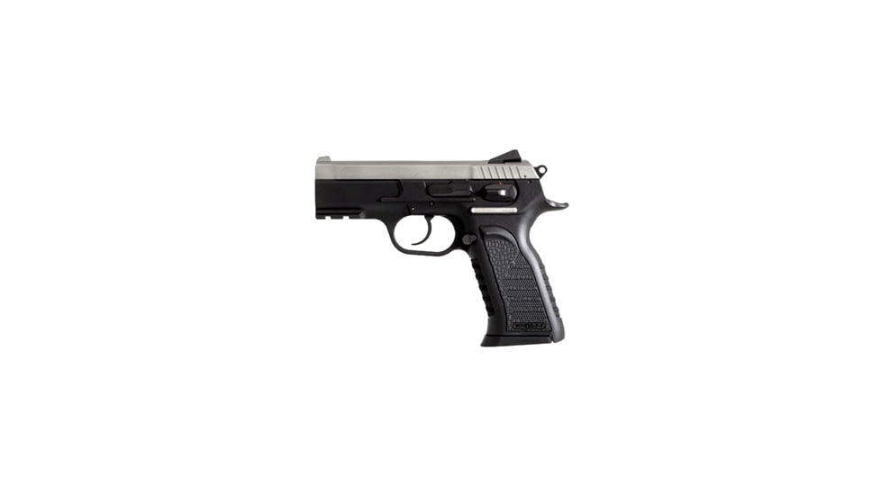 EAA Witness-Polymer-Carry Pistol, 9mm Luger, 3.6 in barrel, black polymer frame, integrated polymer grip, recoil operated semi-automatic, double-action, 3-dot combat, 17 round magazine, EAA-WTNS-PLM-CY-4-FRRMPG