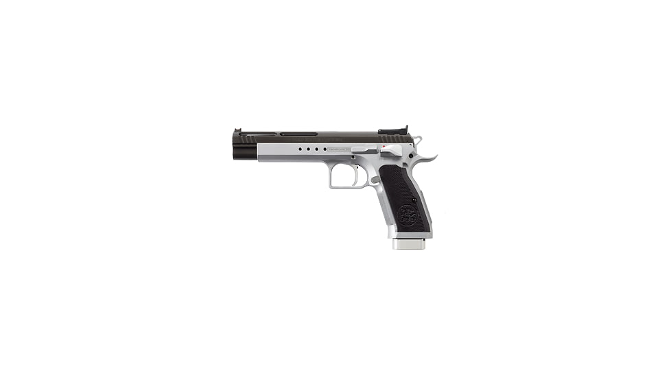 EAA Witness-Match-Xtreme Pistol, .45 ACP, 6 in barrel, ceramic matte finish steel frame, aluminum grip, recoil operated semi-automatic, single-action, fiber-optic front, adj. target rear, 10 round magazine, EAAWTNSMTCXTRM2-FRRMPG