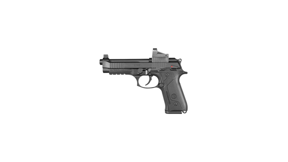 Girsan Regard-MC-Gen-3-Optic Pistol, 9mm Luger, 4.9 in barrel, aluminum alloy frame, checkered black grip, recoil operated semi-automatic, double-action, frame mounted ambi safety, red dot optical sight, 18 round magazine, GSNRGRDMCG3OPTIC-FRRMPG