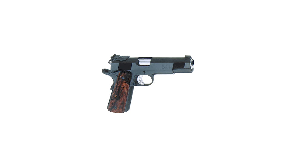 Les Baer 1911-Concept-I Pistol, .45 ACP, 5 in barrel, blued finish steel frame, checkered cocobolo grip, recoil operated semi-automatic, single-action, grip safety, manual thumb safety, fully adjustable, 8 round magazine, LB-1911-CNCP-I-FRRMPG
