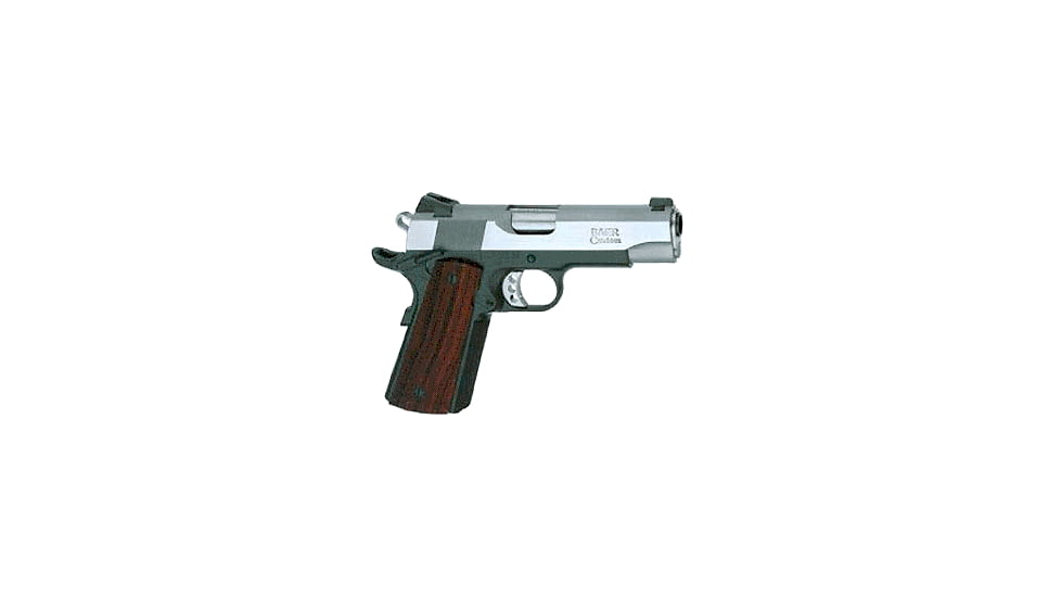 Les Baer 1911-Concept-X Pistol, .45 ACP, 4.25 in barrel, aluminum alloy frame, checkered cocobolo grip, recoil operated semi-automatic, single-action, grip safety, manual thumb safety, fixed combat, 8 round magazine, LB-1911-CNCP-X-FRRMPG