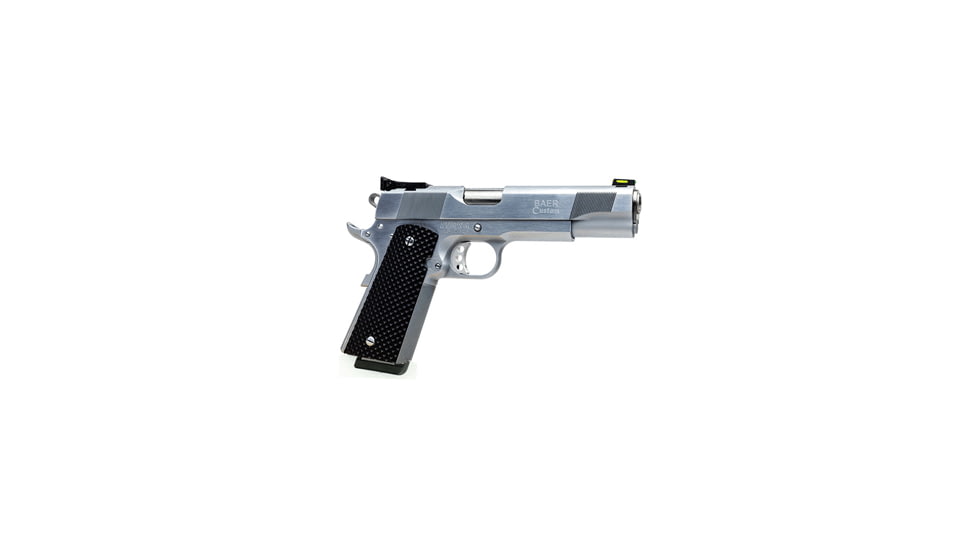 Les Baer 1911-Kenai-Special Pistol, 10mm Auto, 5 in barrel, hard chrome finish steel frame, checkered black grip, recoil operated semi-automatic, single-action, fiber-optic front, adjustable rear, 9 round magazine, LB-1911-KENAI-SPC-FRRMPG