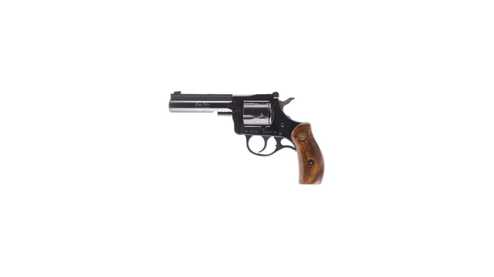 New England Firearms Lady-Ultra Revolver, .32 H&amp;R Magnum, 4 in barrel, blued steel frame, smooth walnut grip, revolving chamber, double-action, transfer bar, blade front, adjustable rear, 5 round magazine, NEF-LADY-UTA-2-FRRMPG
