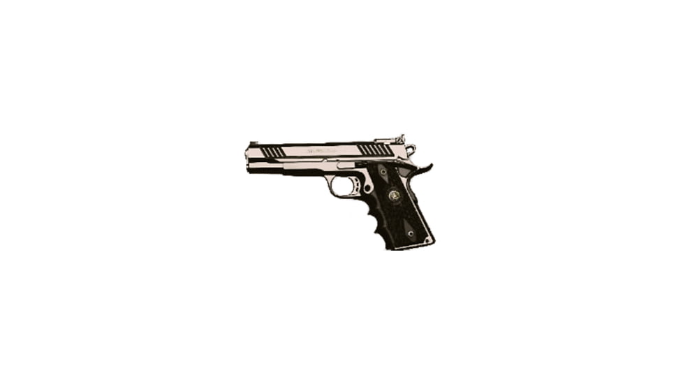 Rock Island Armory 1911-A1-Medallion-Tactical Pistol, .45 ACP, 5 in barrel, blued/duo-tone/chrome steel frame, wrap-around rubber grip, recoil operated semi-automatic, single-action, adjustable, 8 round magazine, RIA1911A1MDLNTCTL-FRRMPG