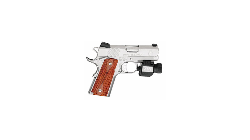 Springfield Armory 1911-A1-Operator Pistol, .45 ACP, 3 in barrel, stainless steel frame, checkered cocobolo grip, recoil operated semi-automatic, single-action, Novak tritium night sights, 6 round magazine, SA1911A1OPTR-FRRMPG