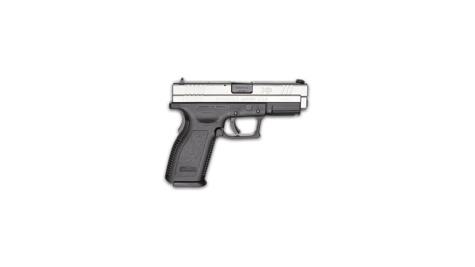 Springfield Armory XD-45-ACP-Service-Model Pistol, .45 ACP, 4 in barrel, black polymer frame, integrated polymer grip, recoil operated semi-automatic, dovetail front and rear, 3-dot, 13 round magazine, SAXD45ACPSVCMDL-FRRMPG