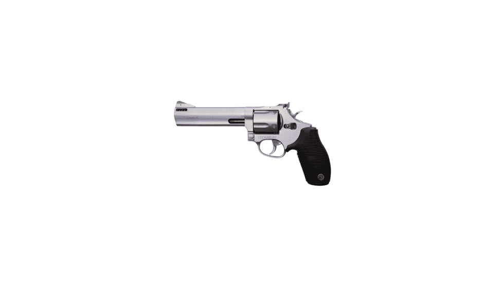 Taurus 425-Tracker Revolver, .41 Remington Magnum, 6.5 in barrel, titanuim frame, black rubber grip, revolving chamber, double-action, trigger actuated transfer bar, fixed front, adjustable rear, 5 round magazine, TRS-425-TRK-2-FRRMPG