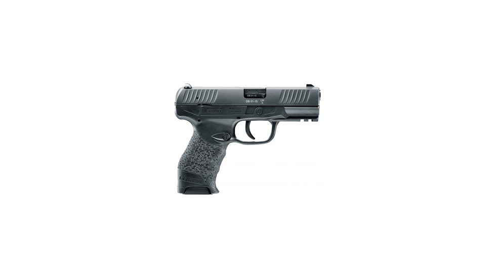 Walther Creed Pistol, 9mm Luger, 4 in barrel, black polymer frame, integrated polymer grip, recoil operated semi-automatic, double-action, no manual safety, 3-dot low profile, 16 round magazine, WA-CREED-FRRMPG