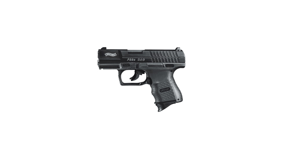 Walther P99c-DAO Pistol, 9mm Luger, 3.5 in barrel, black polymer frame, integrated polymer grip, recoil operated semi-automatic, double-action only, striker, trigger safety, 3-dot adjustable, 10 round magazine, WA-P99C-DAO-FRRMPG