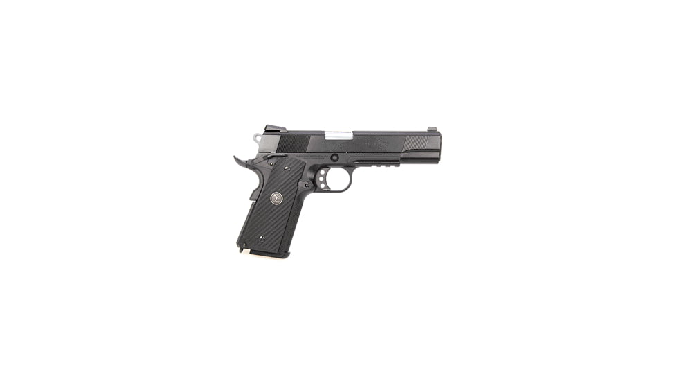 Wilson Combat CQB-Elite Pistol, .45 ACP, 5 in barrel, hardened steel frame, G10 composite grip, recoil operated semi-automatic, single-action, thumb and grip safety, tactical combat pyramid, 8 round magazine, WC-CQB-ELT-FRRMPG