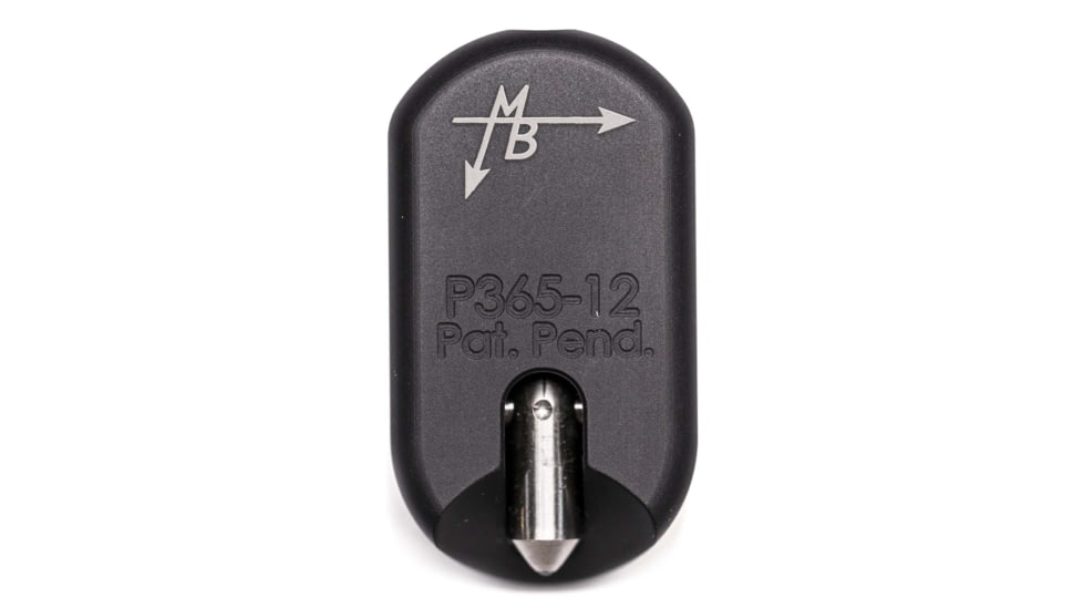 MagBreaker Magazine Base w/ Retractable Glass Breaking Tip for SIG Sauer P365, Black, 0.97x1.8x0.67 inch, MB-P365