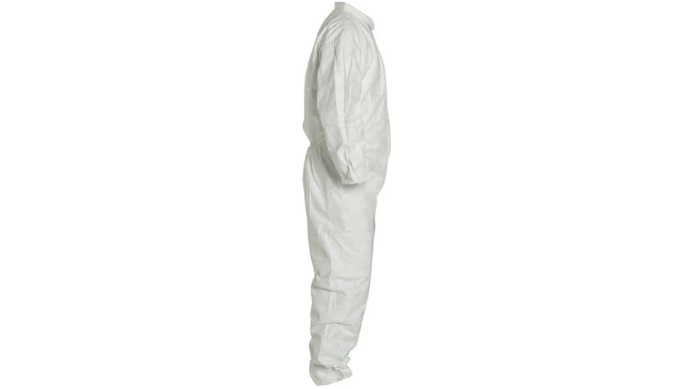Magid Glove Tyvek Coverall w/Zipper Front, Elastic Wrists and Ankles, Large, Case of 25, CVC11L