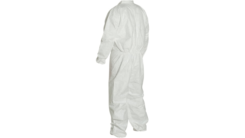 Magid Glove Tyvek Coverall w/Zipper Front, Elastic Wrists and Ankles, Large, Case of 25, CVC11L