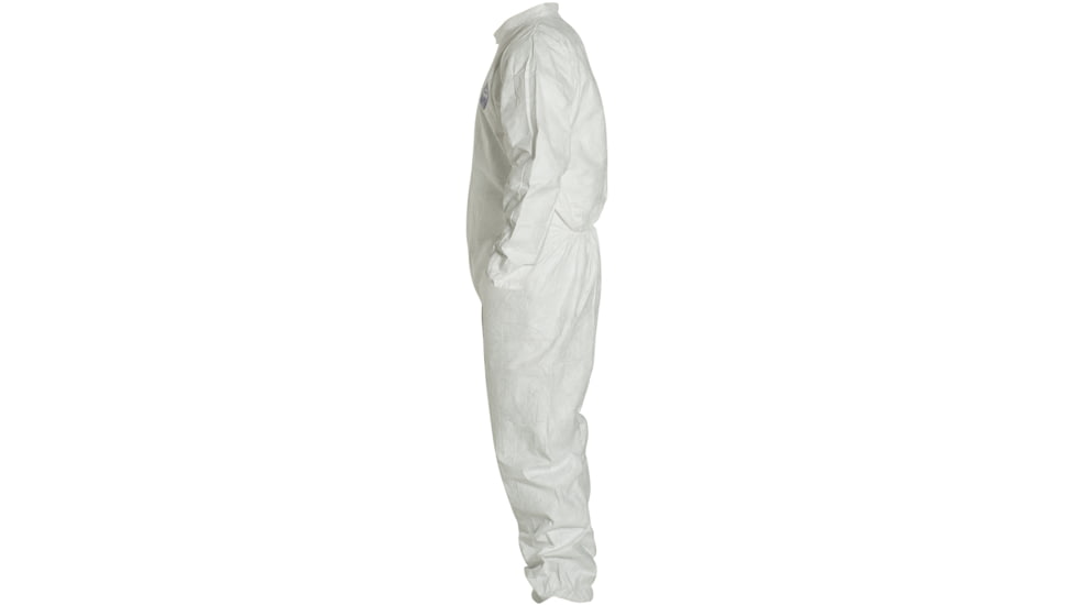 Magid Glove Tyvek Coverall w/Zipper Front, Elastic Wrists and Ankles, Large, Case of 25, CVC11L