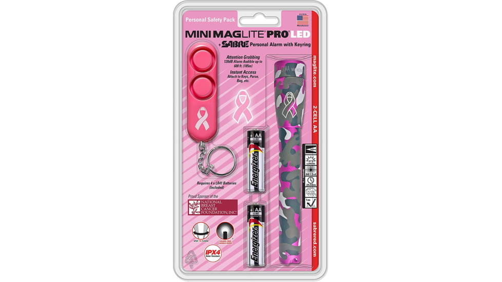 Maglite Mini Pro 2 Aa-cell Led Flashlight &amp; Personal Alarm - SP2PUF6